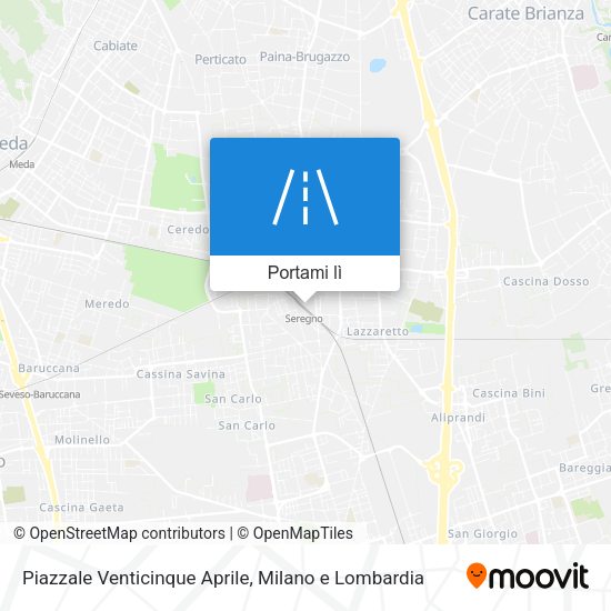 Mappa Piazzale Venticinque Aprile