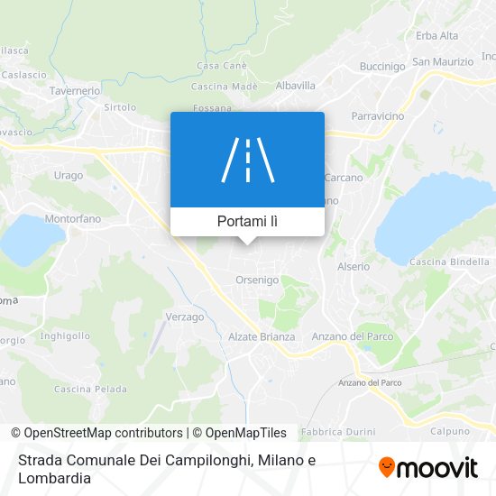 Mappa Strada Comunale Dei Campilonghi
