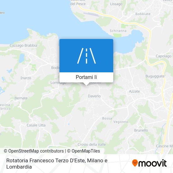 Mappa Rotatoria Francesco Terzo D'Este