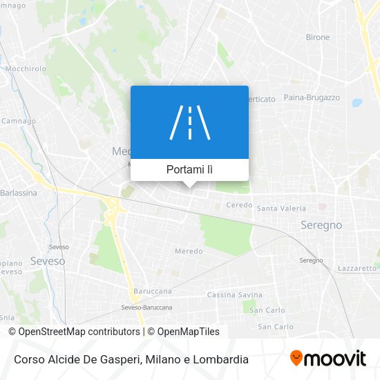 Mappa Corso Alcide De Gasperi