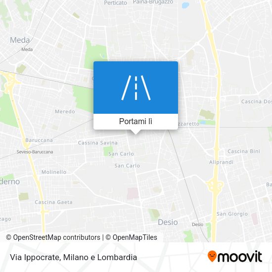 Mappa Via Ippocrate
