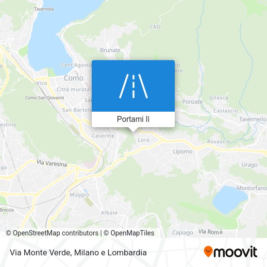 Mappa Via Monte Verde