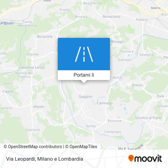 Mappa Via Leopardi