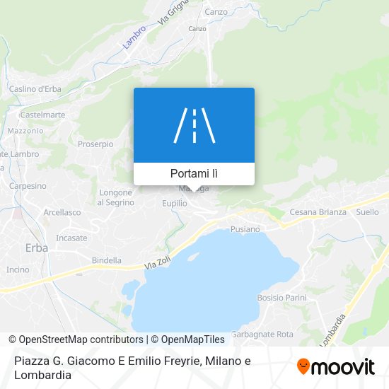 Mappa Piazza G. Giacomo E Emilio Freyrie