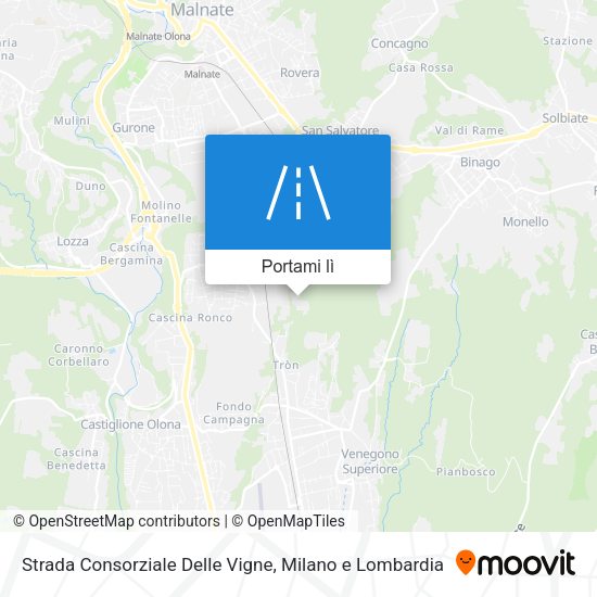 Mappa Strada Consorziale Delle Vigne
