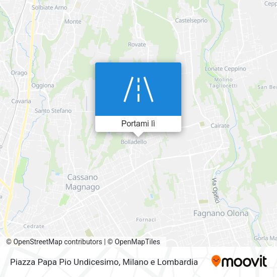Mappa Piazza Papa Pio Undicesimo