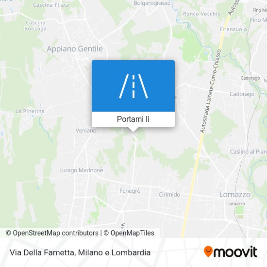 Mappa Via Della Fametta