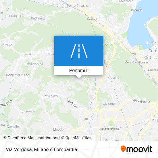 Mappa Via Vergosa