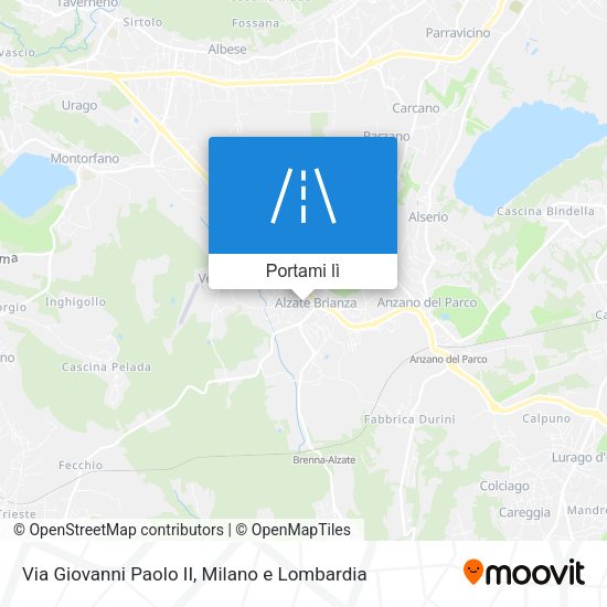 Mappa Via Giovanni Paolo II