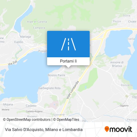 Mappa Via Salvo D'Acquisto