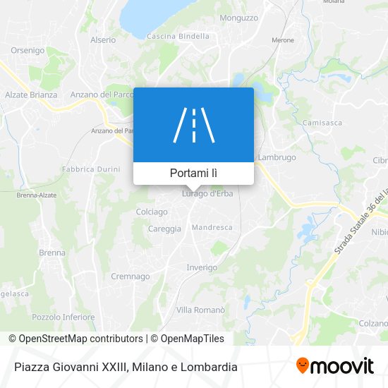 Mappa Piazza Giovanni XXIII