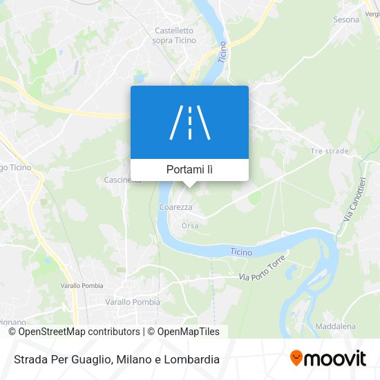 Mappa Strada Per Guaglio