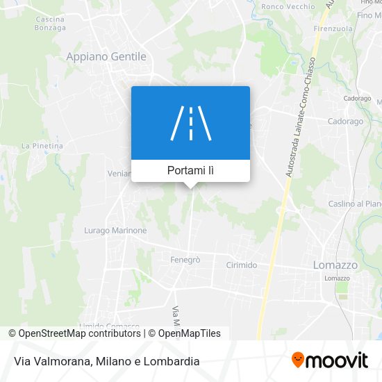 Mappa Via Valmorana