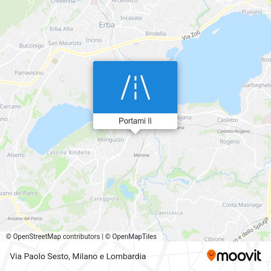 Mappa Via Paolo Sesto