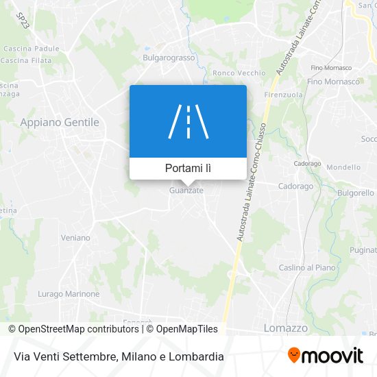 Mappa Via Venti Settembre