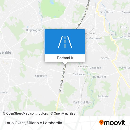 Mappa Lario Ovest