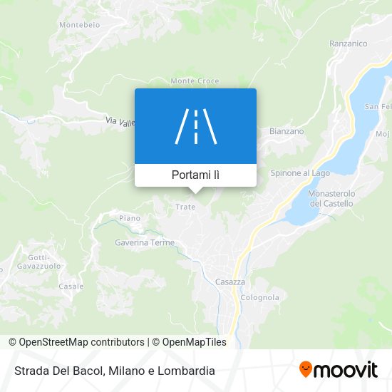 Mappa Strada Del Bacol