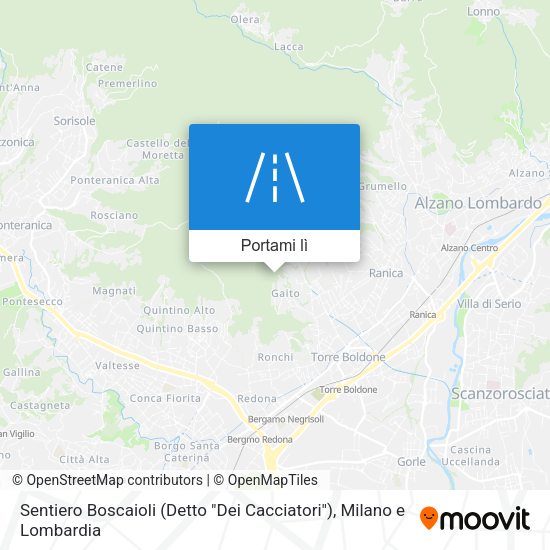 Mappa Sentiero Boscaioli (Detto "Dei Cacciatori")