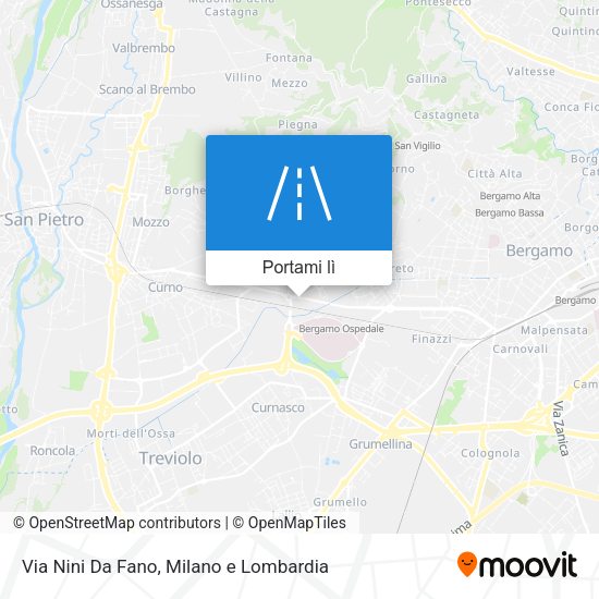 Mappa Via Nini Da Fano