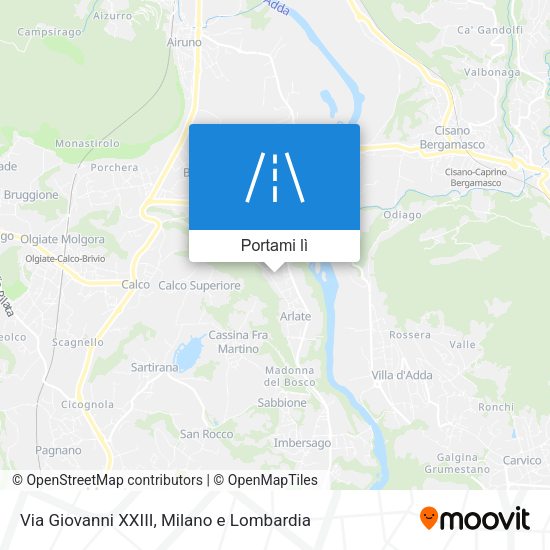 Mappa Via Giovanni XXIII