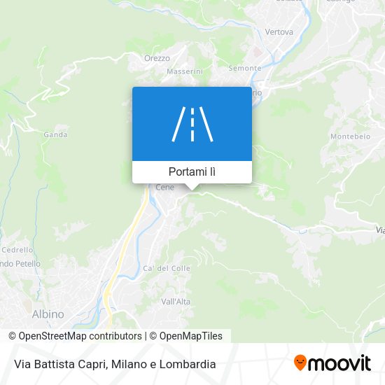 Mappa Via Battista Capri
