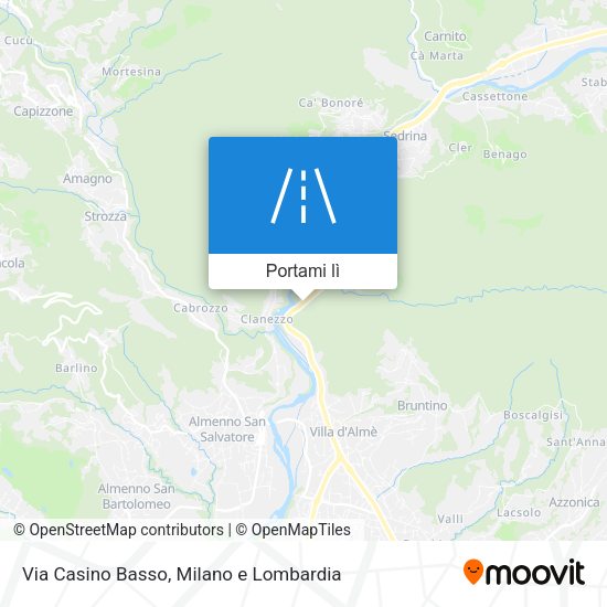 Mappa Via Casino Basso