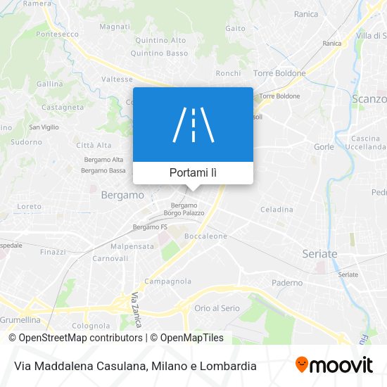 Mappa Via Maddalena Casulana