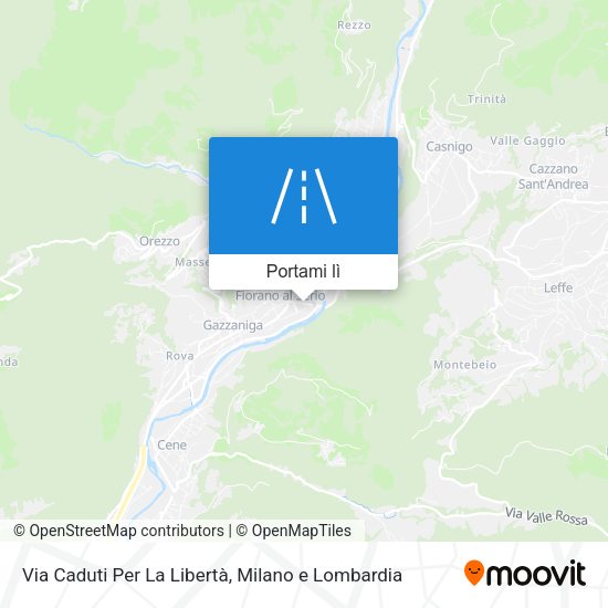 Mappa Via Caduti Per La Libertà