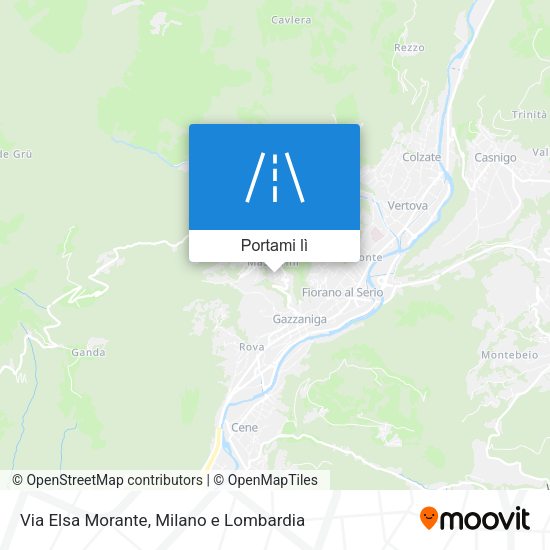 Mappa Via Elsa Morante