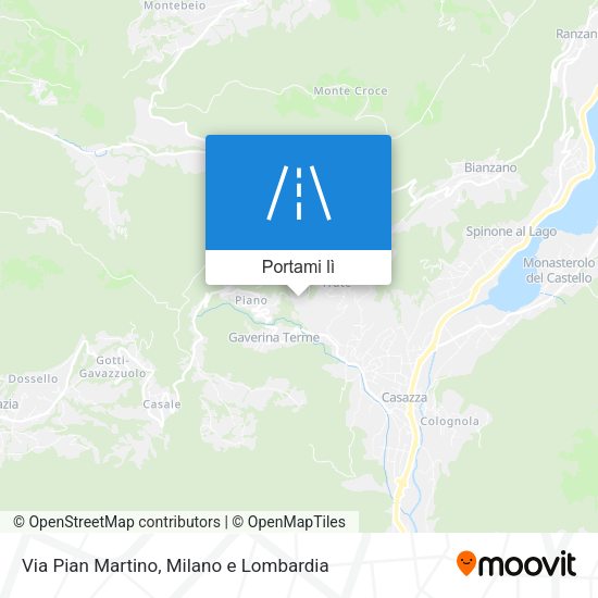 Mappa Via Pian Martino