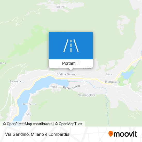Mappa Via Gandino