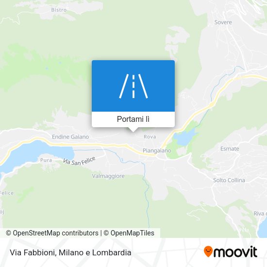 Mappa Via Fabbioni