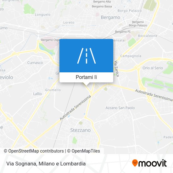 Mappa Via Sognana