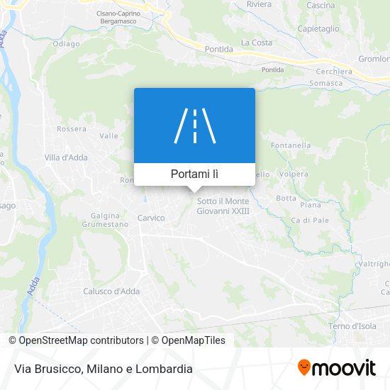 Mappa Via Brusicco