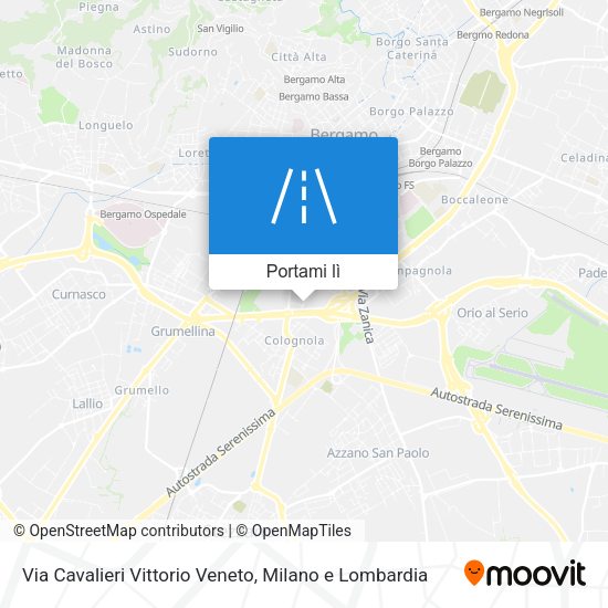 Mappa Via Cavalieri Vittorio Veneto