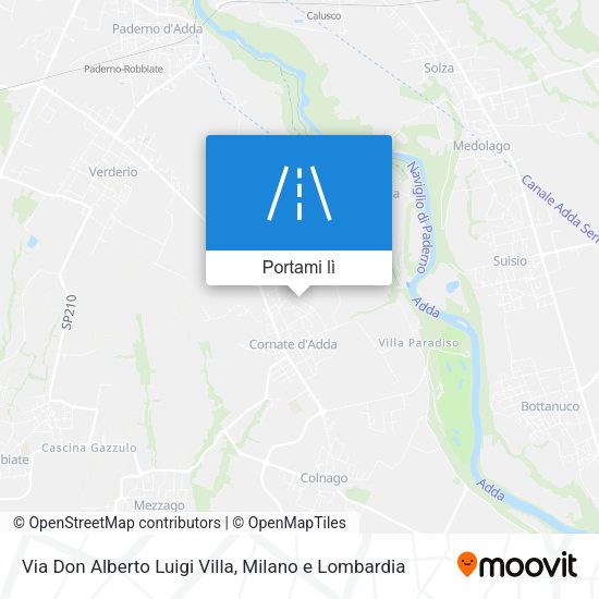 Mappa Via Don Alberto Luigi Villa