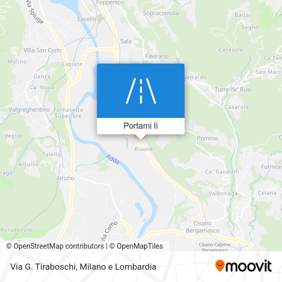 Mappa Via G. Tiraboschi