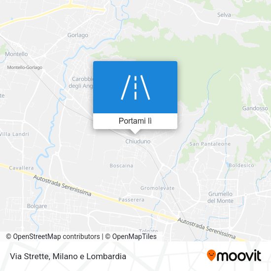 Mappa Via Strette