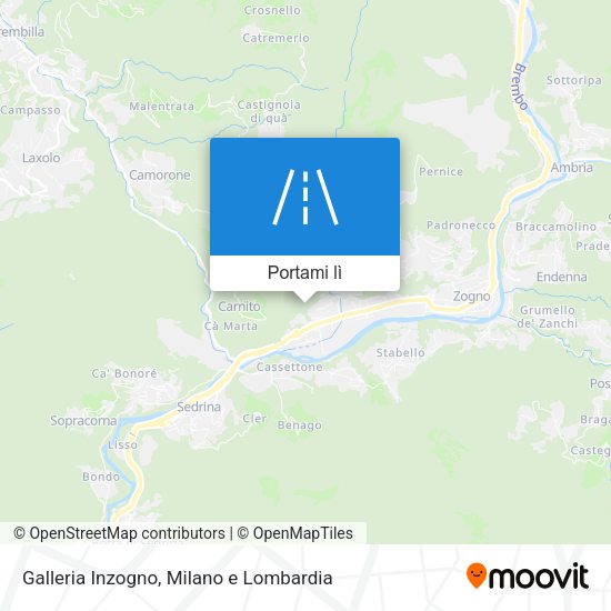 Mappa Galleria Inzogno