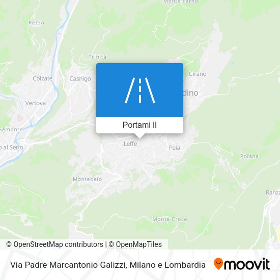 Mappa Via Padre Marcantonio Galizzi