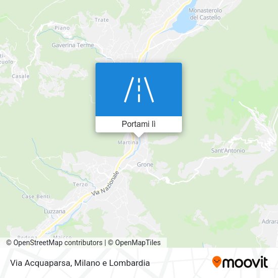 Mappa Via Acquaparsa
