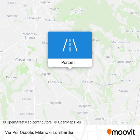 Mappa Via Per Ossola