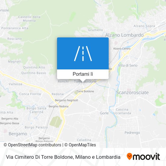 Mappa Via Cimitero Di Torre Boldone