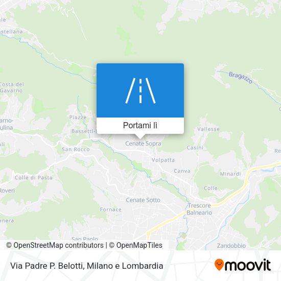Mappa Via Padre P. Belotti
