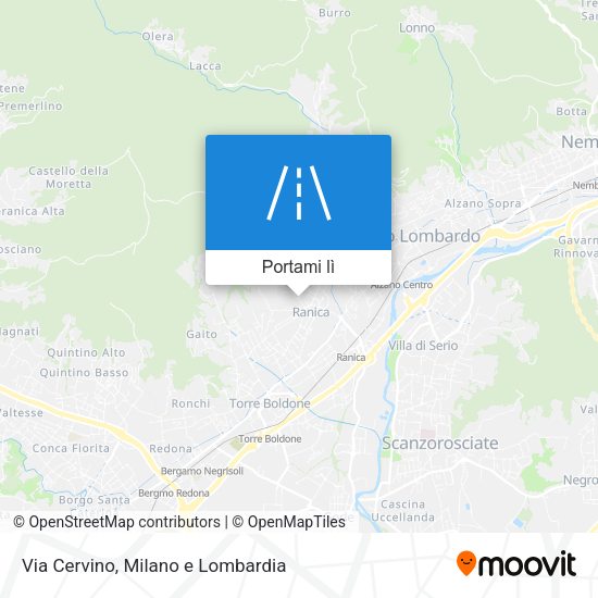 Mappa Via Cervino