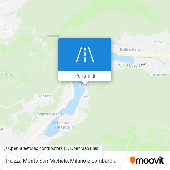 Mappa Piazza Monte San Michele
