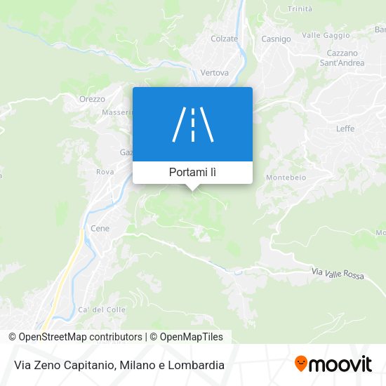 Mappa Via Zeno Capitanio