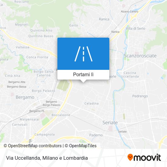 Mappa Via Uccellanda