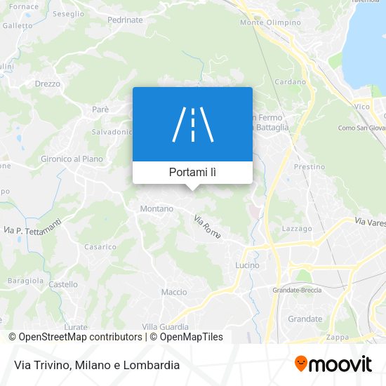 Mappa Via Trivino