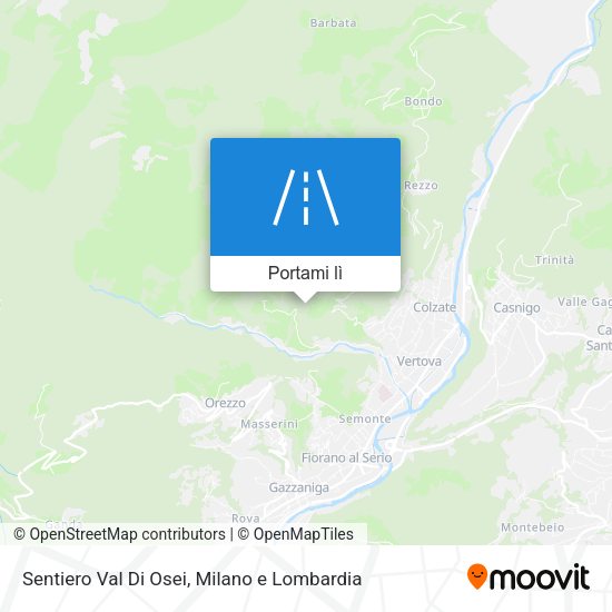 Mappa Sentiero Val Di Osei